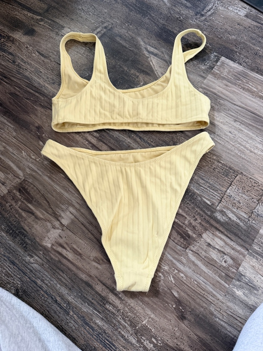 PacSun Ribbed Yellow Bikini Set - Picture 2 of 3